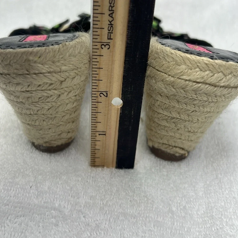 Betsy  Johnson , , Floral Wedge Sandals - Picture 3 of 4